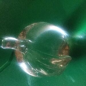 St clair paperweight apple clear